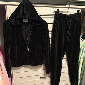 Juicy Couture Black Velour Tracksuit